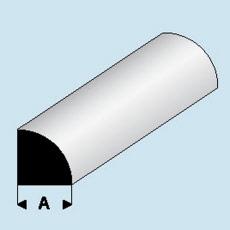 Profilés plastiques Quart-ronds